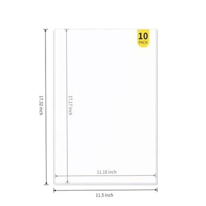 10-Pack 11 x 17 Inch Art-Print-Toploaders - Premium Art Print Topload Holders, Crystal Clear Art Print Top loaders, Hard Plastic Sheet Protectors for Photographs, Lithographs, Artworks, Collectibles - size: 10ct 11" x 17" Art Print Toploader