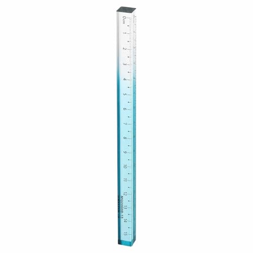 HARFINGTON Acrylic Clear Straight Rulers 15cm Metric,Sky Blue - color: Sky Blue, size: 15cm