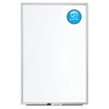 Quartet Magnetic Porcelain Whiteboard, 8' x 4' White Board, Premium, Duramax, Sliver Aluminum Frame (2548) - color: Silver, size: 96"W x 48"H