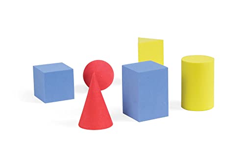 hand2mind ManipuLite GeoSolids, Set of 6 - size: 6 Piece