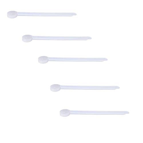 Plastic Measuring Scoop, 1/8 Teaspoon (.625 cc | A Pinch) Long Handle Spoons for Powders, Granules, Coffee, Pet Food, Baking Supplies, Protein and Other Dry Goods, BPA Free (Set of 5) - size: .625 cc | 1/8 Teaspoon | A Pinch
