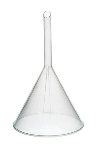 Eisco Filter Funnel, 5.7", Polyethylene, Acid & Alkali Resistant, 4.3" Stem