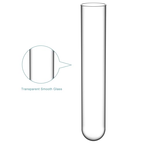 StonyLab Borosilicate Glass Round Bottom Test Tubes, 30mm OD X 165mm Length (Pack of 15) - style: 15 Pack