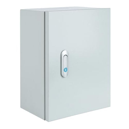 Steel Electrical Junction Box, Indoor&Outdoor Electrical Enclosure Box, Wall Mounted Waterproof&Dustproof Metal Box, Universal Electric Equipment Enclosure Box with Safety Locks and Mounting Plates - size: 24"×20"×8"
