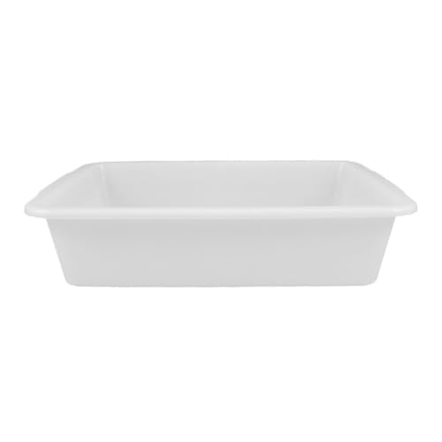 VOSAREA Laboratory Containment Tray, White Plastic Tray 9.43 x 6.68 in