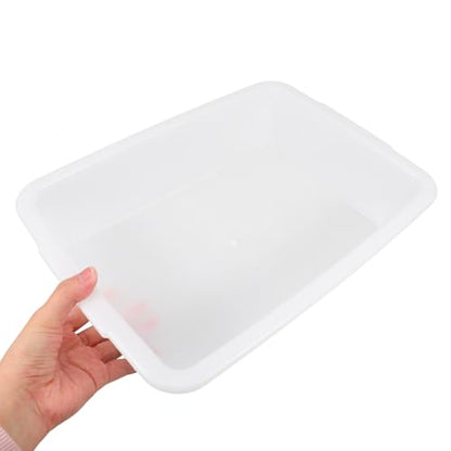 BESPORTBLE Laboratory Tray Spill Containment Lab Sample Tray Clear Plastic for Experiments for Organizing and Storage 13.77 X 9.84 X 3.07 in 1 Pack