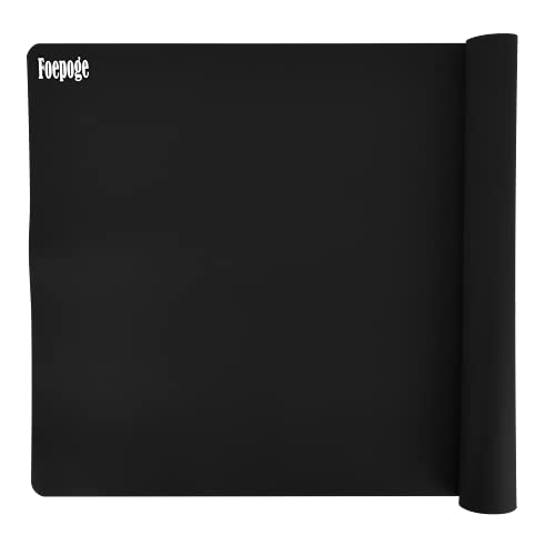 Foepoge 27.9”x20” Extra Large Silicone Sheet for Crafts Resin, Nonstick - color: Black, size: 27.9" x 20"