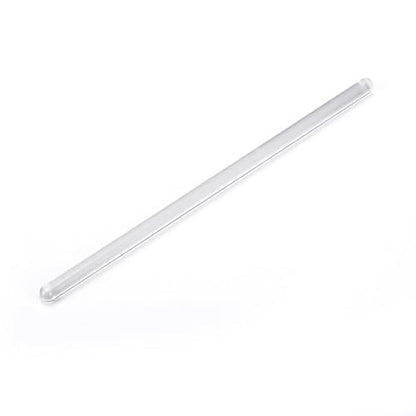 10 Pcs Glass Stirring Sticks Lab Stirring Rods Science Mixing Sticks Clear Cocktail Swizzle Sticks Beverage Stirrer Sticks with Round Ends for Hot Cold Drinks