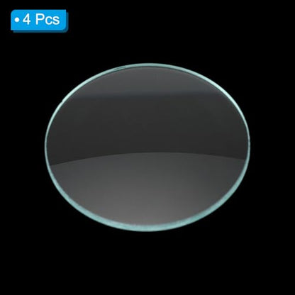 PATIKIL Convex Lens, 300mm Focal Length 50mm (1.97") Diameter Round Glass Magnifying Telescope Lens Trial Set Ground Edge for Lab Physics Class Optics, 4 Pcs - size: 300mm FL, 50mm Dia.