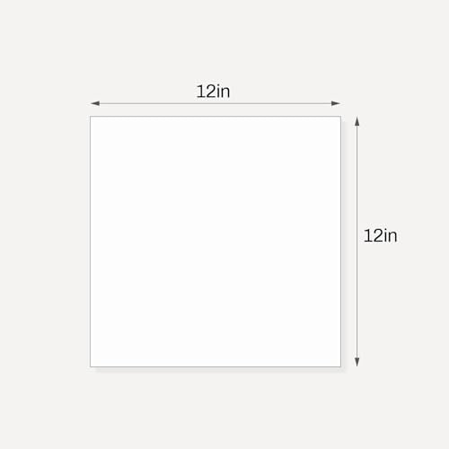 Somime 10 Pack Backing Boards, 12x12 Acid-Free Uncut White Mat Boards - size: 12X12