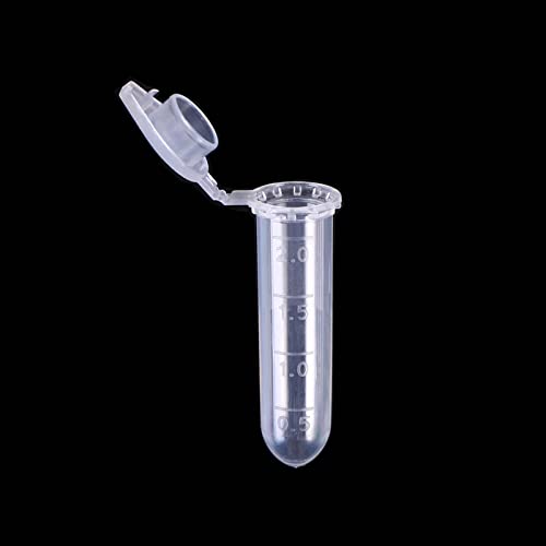 2ml 500 Pcs Microcentrifuge Tubes with Snap Cap Polypropylene - size: 2ml-500pcs