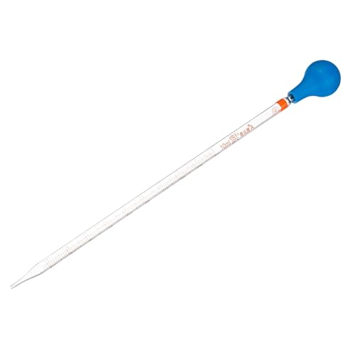 YOKIVE Graduated Dropper Pipettes Kit Glass Pipette with Rubber Clear 10-ml