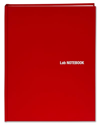 BookFactory Lab Notebook, Red, Hardbound, 100 Pages - color: Red