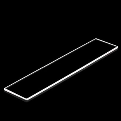 1" x 3" Quartz Glass Microscope Slides (10 Pieces) for High-end Microscopy Applications,Fused Quartz Sheet,Fused Silica Glass,Optical Quartz Glass(Laboratory UV-Vis Grade)