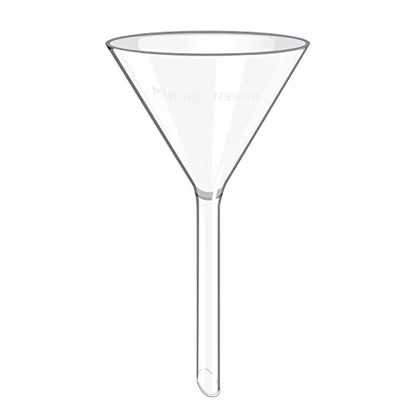ULAB Scientific Glass Funnel 100mm, Stem Diameter 13mm, 3.3 Borosilicate Glass, Heavy Wall, Pack of 1, UGF1002 - color: 100mm, Pack of 1