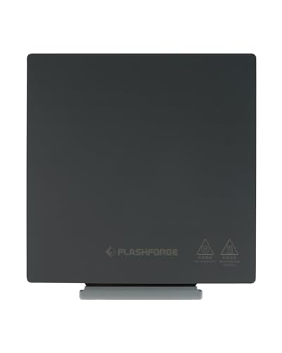 FLASHFORGE Adventurer 5M/5M Pro/AD5X Smooth PEI Build Plate, Magnetic Flexible Heated Bed Platform - Tool-Free Removal, Auto Separation After Cooling, Glue-Free Printing for PLA/PETG/TPU/CF - style: Smooth PEI Build Plate