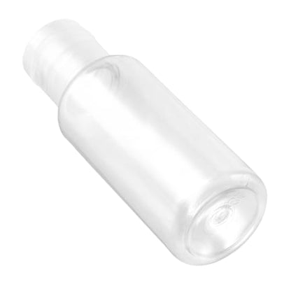 PINGEUI 100 Pack 1oz/30ml Clear Plastic Empty Bottles, Travel Size Bottles with Flip Cap, Refillable Travels Bottles for Travel or Daily Use
