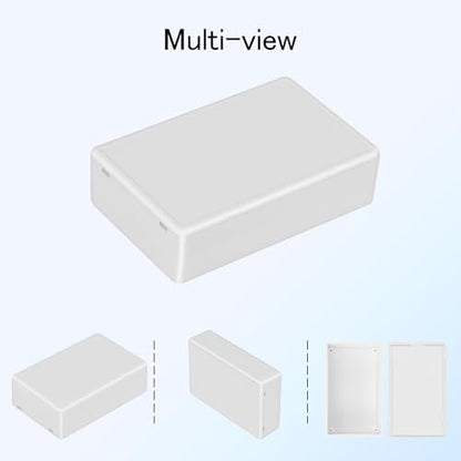 Project Box 8 Pieces Electrical Box Small Junction Box ABS Plastic Enclosure Power Electronic Case White 3.94" x 2.36" x 0.98"(100 x 60 x 25mm) - color: White, size: 3.94" x 2.36" x 0.98"