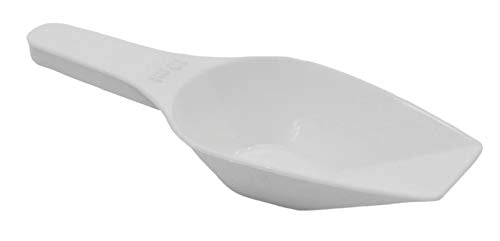 EISCO 12PK Scoops, 10ml (0.3oz) - Polypropylene Plastic - Flat Bottom - Excellent for Measuring & Weighing - Autoclavable