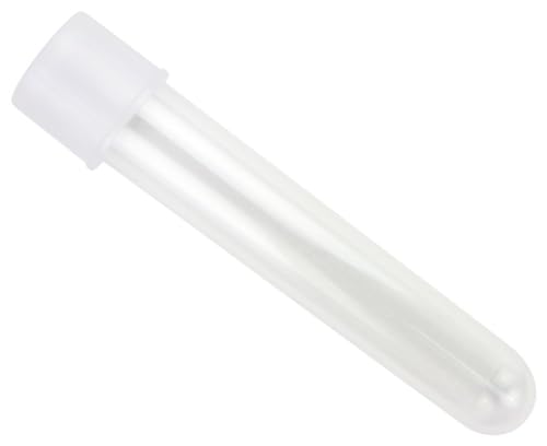 Caplugs Evergreen 222-2381-080 TT2C Series - Sterile Test Tubes with Two-Position Caps, Pack of 500, Polypropylene Co-Polymer, 13 x 100 mm, 8 mL, Cell Cultures, Lab Testing, Aerobic & Anerobic - size: 13 x 100 mm, 8 mL