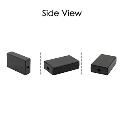 LeMotech Project Box 10 Pieces ABS Plastic Electrical Project Case Small Junction Box for Electronics Black 2.4 x 1.4 x 0.7 inch (60 x 36 x 17 mm) - size: 2.4" x 1.4" x 0.7"(10pc)
