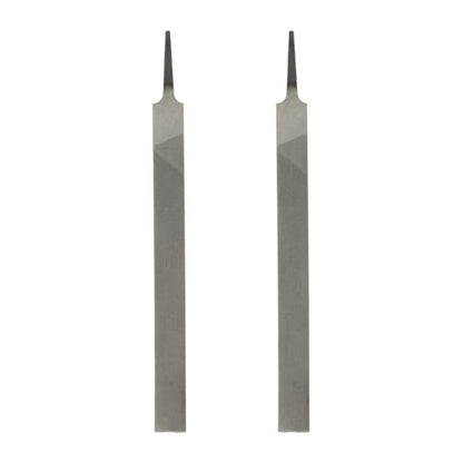 HARFINGTON 2pcs Flat Medium Cut File 10" Double Cut Teeth High Carbon Steel Hand Rasp File without Handle for Metal Wood Deburring Removing - size: 10", style: Medium