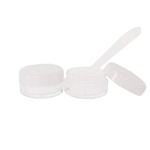 20pcs 3g Empty Plastic Cosmetic Sample Jars for Eye Shadow Nails - color: 20x 3ml White