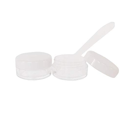 20pcs 3g Empty Plastic Cosmetic Sample Jars for Eye Shadow Nails - color: 20x 3ml White