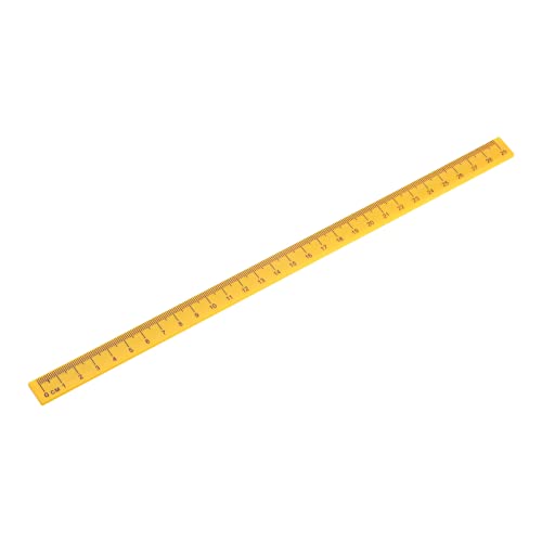 HARFINGTON Whiteboard Magnetic Ruler 29cm Metric Blackboard Straight Rulers Office Measuring Tools, Yellow - color: Yellow