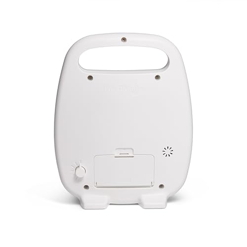 TIME TIMER PLUS 5 Minute Desk Visual Timer - Countdown Timer with Portable Handle for Classroom, Office, Homeschooling, Study Tool with Silent Operation (White) - style: 5 Minutes