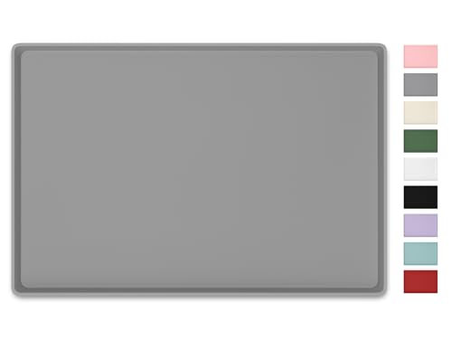 Silicone Art Mat for Crafts, 16" x 24" Waterproof Non-Slip Painting Mat - color: Gray, size: 16" x 24"