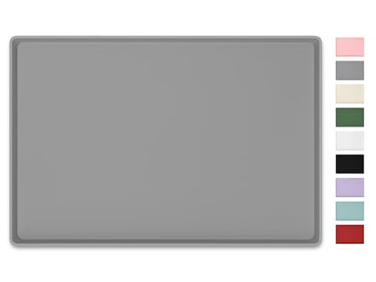 Silicone Art Mat for Crafts, 16" x 24" Waterproof Non-Slip Painting Mat - color: Gray, size: 16" x 24"