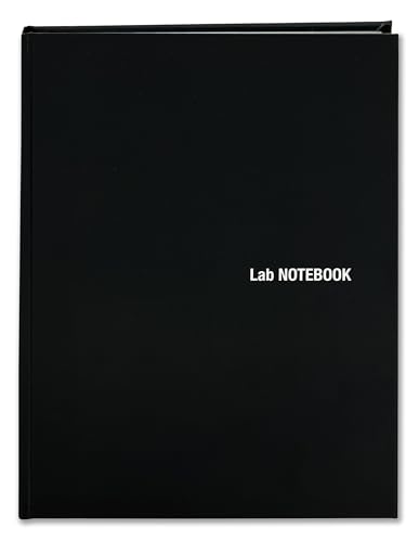 BookFactory Black Lab Notebook, Laminate Hardbound, 100 Pages - color: Black