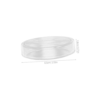 Baluue Glass Petri Dishes High Borosilicate Cell Culture Dishes 2.55 inch Clear Laboratory Supplies Set of 5 Stackable Petri Dish Glass for School Experiments Biology Microbiology Lab Analysis