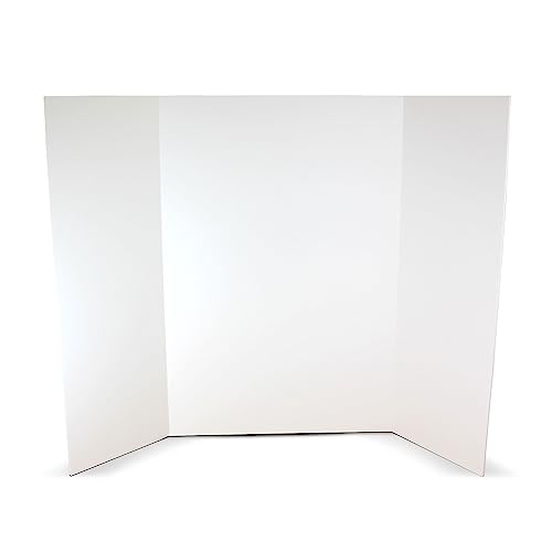 Flipside Products 36” x 48” Foam Project Boards for Presentations, Science Fair, School Projects, Event Displays and Trifold Picture Board - White 3/16'' Thick- 3 Pack - color: White, style: 3 Pack