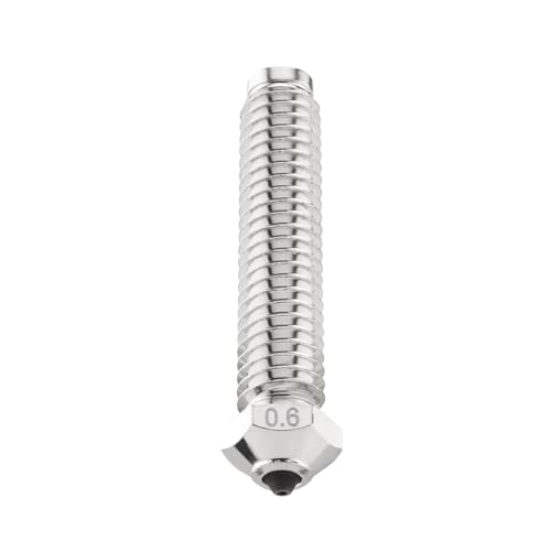 Diamond PCD Nozzle 0.6mm for Elegoo OrangeStorm Giga 3D Printer, Hardened High Precision for Precision Additive Manufacturing - size: Diamond PCD, style: 0.6mm