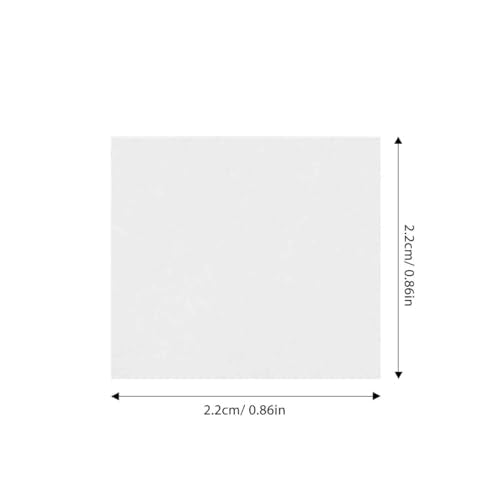 Luxshiny 100pcs Plastic Microscope Slides 22 * 22mm Transparent Plastic - size: 22X22mm