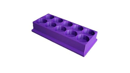Znet3D Eye Drop Bottles Organizer & Storage – 10-Slot Holder (Purple) - color: Purple