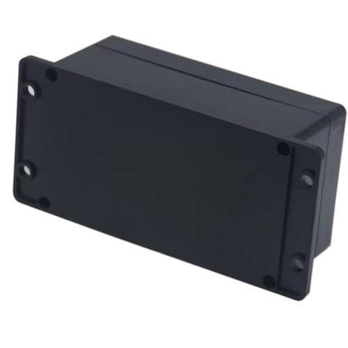 Project Box ABS Black Electrical Boxes IP65 Outdoor Waterproof Box Electronic Junction Box Fixed Ear Power Enclosure with Cable Glands for DIY Project 6.22 x 3.54 x 2.36 inch (158x90x60mm) - size: 6.22"x3.54"x2.36"