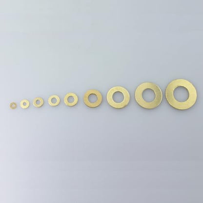 300PCS Flat Washer Kit: Brass Flat Washers Set M2.5 to M14