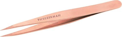 Tweezerman Stainless Steel Point Tweezer for Eyebrows Rose Gold - color: Rose Gold