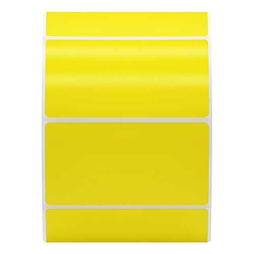 Hybsk 2.25x1.25 inch Color Direct Thermal Labels for Shipping, Barcodes, Address, Compatible with Rollo Label Printer & Zebra Desktop Printers (2.25"x1.25",Yellow) - color: 1 Roll Yellow, size: 2.25"x1.25"