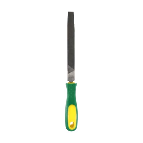 HARFINGTON Tip Medium Cut File 6" Double Cut Teeth High Carbon Steel Hand Rasp File with Plastic Handle for Metal Wood Deburring Removing - size: 6", style: Medium