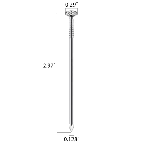 Wensilon (40 pcs)3 inch Stainless Steel 304 Nails, Hanging Nails, Wall Nails, Dowels, Long Nails - color: Ss, size: 3
