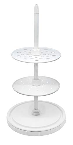 EISCO Pipette Stand, Polypropylene - Fits 28 Pipettes - Adjustable