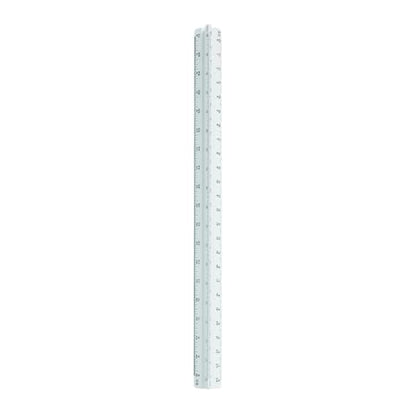 STAEDTLER 12in Engineer Scale Ruler - Triangular Engineering Ruler with 6 Scales(10-60 Parts/Inch), Color-Coded Grooves, Plastic