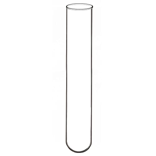 Labasics 15 Pack Borosilicate Glass Round Bottom Test Tubes, 30 mm OD X 165 mm Length (Pack of 15) - size: OD 30 mm x L 165 mm