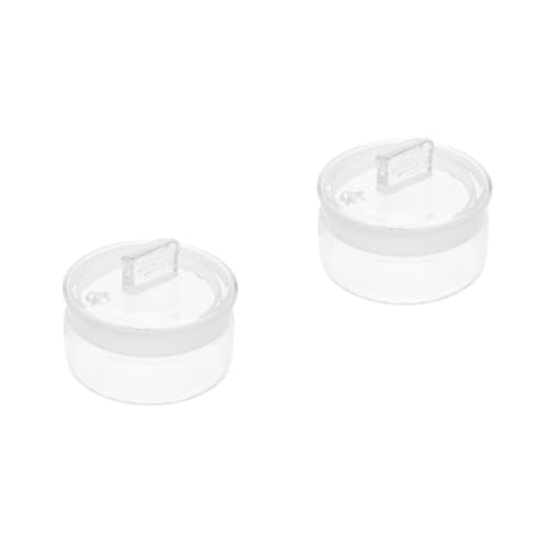 DOITOOL 2 Pcs Glass Weighing Bottles with Sealing Lids for Lab Use