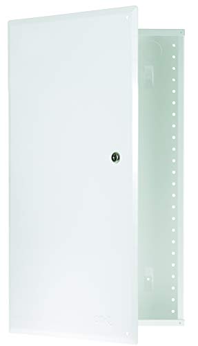 On-Q 42" Structured Media Enclosure with Hinged Cover Lock, 20 Gauge CRS, Versatile Mounting - size: 42 inch
