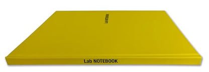 BookFactory Lab Notebook, Yellow, Laminate Hardbound, 100 Pages - color: Yellow